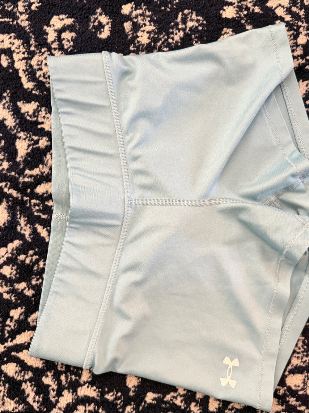 Under Armour Women's Pale Blue High-Waist Active Bike Shorts